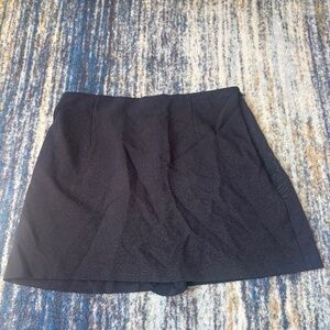 Black mini skirt